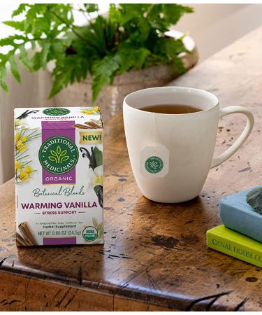 Traditional Medicinals Organic Warming Vanilla Tea - Caffeine Free, 14 Wrapped Bags - Buy Online on GoSupps.com