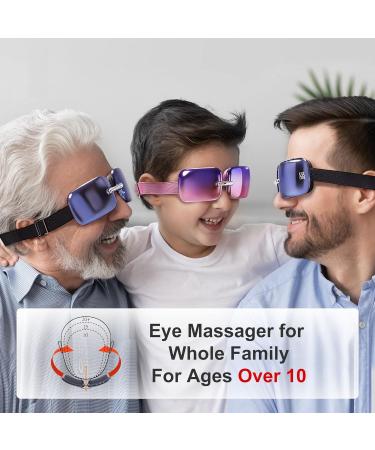 Master Massage E10 Eye Massager - Heat & Vibration for Migraine Relief Dark Circles & Puffiness - Lightweight & Stylish - Improve Eye Circulation - Gradient Purple - Buy Online on GoSupps.com
