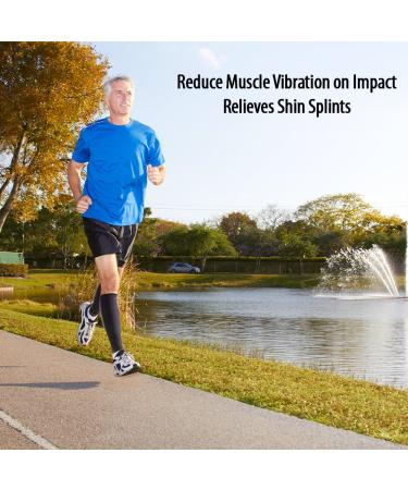 Orthosleeve FS6+ Foot and Calf Bracing Sleeve XL - Plantar Fasciitis & Shin Splint Relief, Heel Pain Relief, Circulation Booster - 1 Pair - Buy Online on GoSupps.com