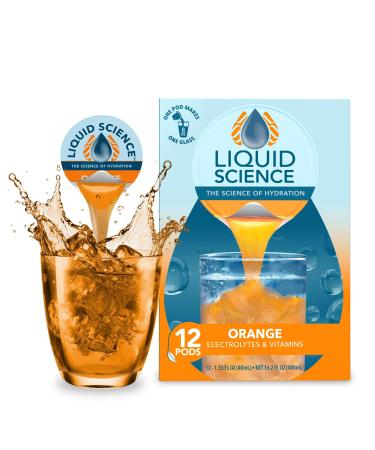Java House Liquid Science Arctic Freeze Single Serve Hydration Pods - Peel and Pour - Orange - Pack of 48 Orange 64.8 Fl Oz (Pack of 1)