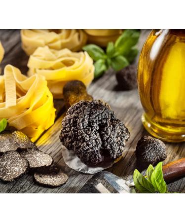 Gourmet Black Truffle Carpaccio - Thin Shaved Slices in Extra Virgin Olive Oil (12.8 Oz) - Buy Online on GoSupps.com