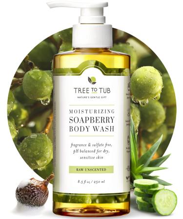 Tree To Tub Unscented Body Wash for Sensitive Skin  Dry Skin - Moisturizing pH Balanced Fragrance Free Body Wash Hydrating Sulfate Free Body Soap for Women  Men wOrganic Shea Butter Natural Aloe 8.5 Fl Oz (Pack of 1) - Buy Online on GoSupps.com