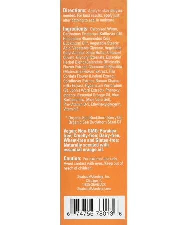 SeabuckWonders Organic Sea Buckthorn Body Lotion | Nourishing 6 FL OZ Moisturizer - Buy Online on GoSupps.com