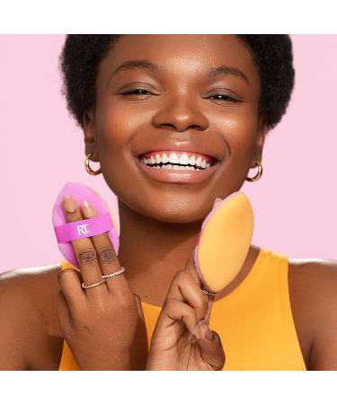 Real Techniques 4 Pack Miracle 2-In-1 Powder Puffs Dual-Sided Makeup Blending Puff Reversible Elastic Band Precision Makeup Sponge and Powder Puff For Liquid Cream and Powder Products 4/Miracle 2-In-1 Powder Puff - Buy Online on GoSupps.com