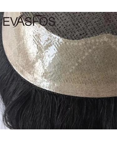 Zyc Mono Natural Human Hair Toupee for Men | Transparent Hair Piece & Capillary Prostheses | 1B10 6x9 - Buy Online on GoSupps.com