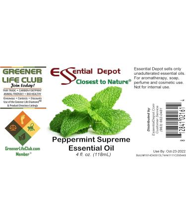Buy Peppermint Essential Oil 4 oz | GC/MS Tested | Amber Glass Bottle | International Shipping Available - Buy Online on GoSupps.com