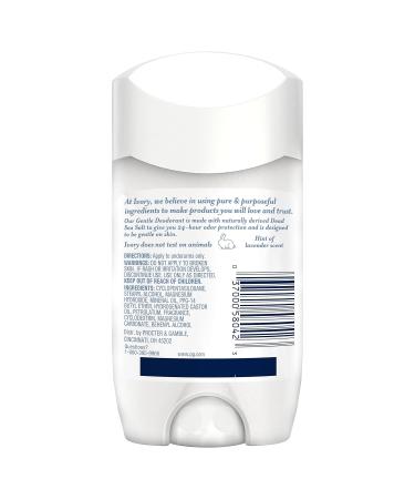 Ivory Aluminum Free Deodorant Hint of Lavender 24hr Gentle Deodorant Dermatologist Tested Baking Soda Free Paraben Free 2.4oz (Pack of 6) Hint of Lavender 2.4 Ounce (Pack of 6) - Buy Online on GoSupps.com