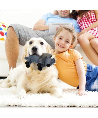 IOKHEIRA Dog Toys for Large Dogs - Plush Squeaky Fetch & Pull Game - Durable Squeak Toy for Blue Cattle Breeds - International Shipping Available - Buy Online on GoSupps.com