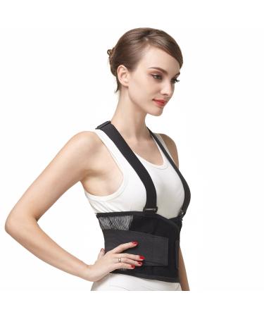 NEOtech Care back support with straps - light and breathable - Black (XXL) XXL Black - Buy Online on GoSupps.com
