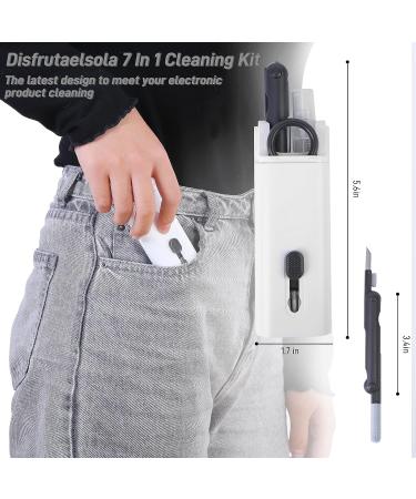 7-in-1 Electronic Cleaner Kit - Portable Cleaning for Airpods, Laptop, Keyboard - Light Grey - Buy Online on GoSupps.com