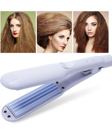 Mini 30mm Crepe Iron | Fast Heating Travel Curling Iron for Waves & Volume | Double Voltage Easter Blue Hair Crimper - Buy Online on GoSupps.com