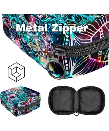 Portable Women's Binding-Up Bags | Menstrual Cup & Tampon Pouches for Teens | Antique Galaxy Mandala Design - Buy Online on GoSupps.com