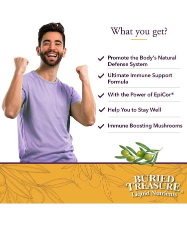 Buried Treasure Immune Wellness Booster - 16 Fl Oz | Elderberry, Echinacea & Vitamins - Buy Online on GoSupps.com