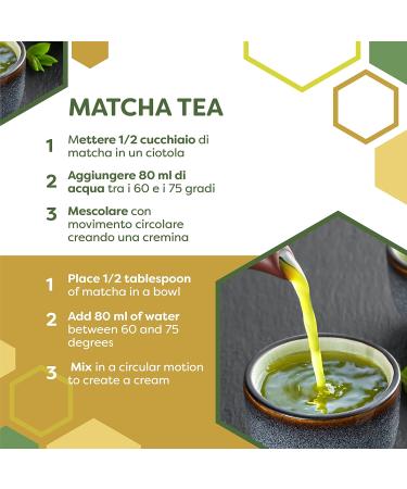 ERBOTECH Th Matcha Grade C r moniel T Vert Japonais en Poudre Biologique en Sachet de 50 gr Th Matcha Naturel 100% Id al pour les Desserts Smoothies Th Froid Vegan - Buy Online on GoSupps.com
