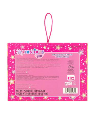 Expressions 7-Piece Flavored Lip Balm Set | Hydrating & Delicious Scents for All Skin Types | Perfect Gift for Lip Care Lovers - Buy Online on GoSupps.com