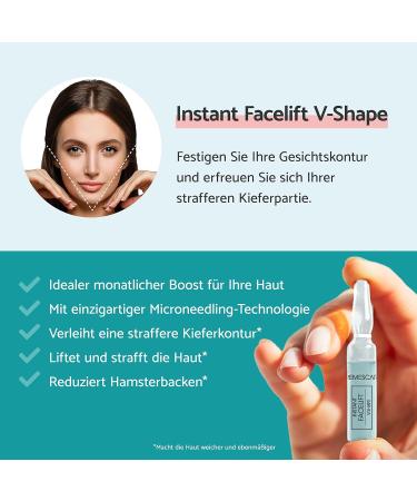 Remescar Instant Facelift V-Form Serum - 5 Ampoules for Anti-Aging Wrinkle Reduction & Collagen Boost - 5-Day Treatment for Youthful Radiant Skin - Buy Online on GoSupps.com