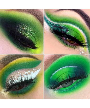 Shimmer Green Eyeshadow Single Palette - High Pigment, Long-lasting & Sweatproof - Buy Online on GoSupps.com