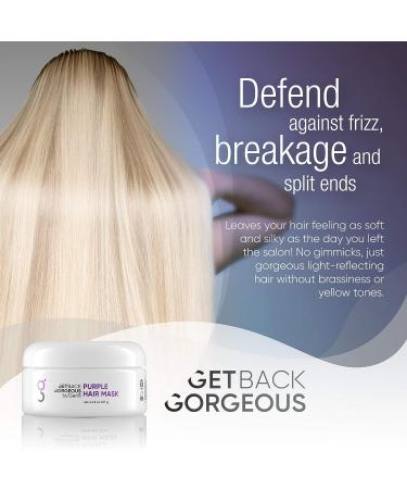 GBG Purple Hair Mask for Blonde Hair | Weekly Restoration Treatment for Brassiness | Vegan & Paraben-Free Blue Toner 8oz - Buy Online on GoSupps.com