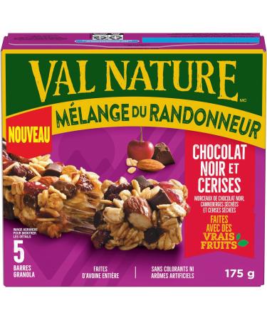 NATURE VALLEY Dark Chocolate Cherry Granola Bars Made with Whole Grains No Artificial Colours No Artificial Flavours Made with Real Fruit Dark Chocolate Chunks Pack of 5 Granola Bars - Buy Online on GoSupps.com