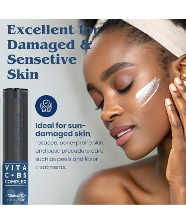 Clear Choice Vita C B5 Complex 1.7oz Antioxidant Lotion with Vitamin C & B5 Improves Tone Texture Brightens Skin Ideal for Sun Damage & Rosacea - Buy Online on GoSupps.com