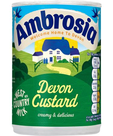 Ambrosia Devon Ready-to-Eat Original Custard Can 400 g (Pack of 1) - Buy Online on GoSupps.com