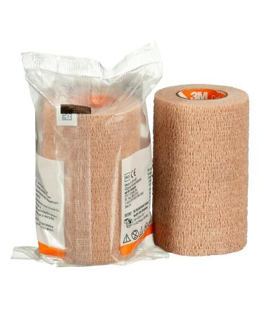 3M Coban NL Non-Latex Self-Adherent Wrap, Tan, 4 in. x 5 yd, 18 rolls/case - Buy Online on GoSupps.com
