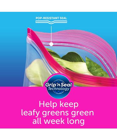 Ziploc Quart Food Storage Bags with Grip n Seal Technology - 80 Count - Buy Online on GoSupps.com