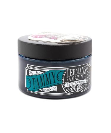 Hermans Amazing Direct Hair Color - Semi-Permanent Turquoise Conditioner - 115ml Tammy Blue Green Hair Dye - Buy Online on GoSupps.com
