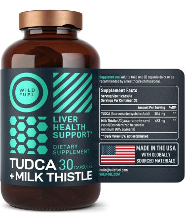Advanced Tudca Supplement with Milk Thistle Capsules for Liver Health - 30 Capsules - Buy Online on GoSupps.com