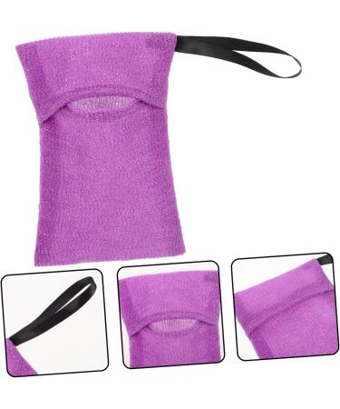 WOFASHPURET Soap Mesh Bag Purple Bar Soap Scrubber Pouch Bar Soap Scrubber Soap Scrubber Pouch Nylon - Buy Online on GoSupps.com