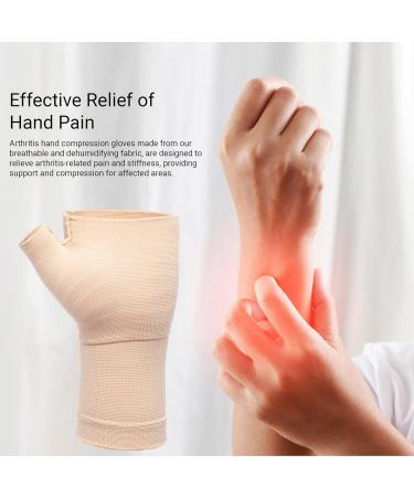 360 RELIEF Wrist and Thumb Support for Arthritis & Joint Pain - Large Beige 1 Pair | Improve Circulation, Sprain Support for Men and Women | Sports Hand Instability, with Mesh Laundry Bag - Buy Online on GoSupps.com