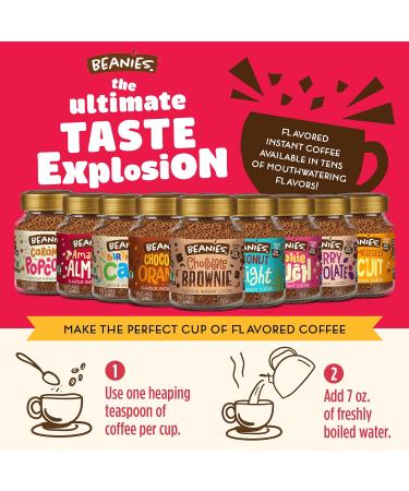 Beanies Amaretto Almond Flavour Instant Coffee 50g - Pack of 1 - Buy Online on GoSupps.com