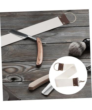 Minkissy 1pc Razor Blade Strop Belt - Cotton Canvas Sharpening Strap for Razor Shaving - 52.8x4.8cm Beige - International Shipping Available - Buy Online on GoSupps.com
