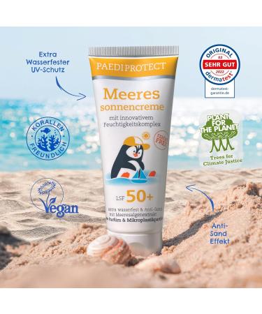 PAEDIPROTECT Seasonne Cream Kinder Baby SPF 50+ | Waterproof Perfume-Free Sunscreen | UVA/UVB Protection | Vegan & Microplastic-Free | 75ml - Buy Online on GoSupps.com