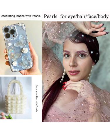 AddFavor White Pearl Rhinestone Gems Stickers - Self-Adhesive DIY Makeup & Craft Accessories - Buy Online on GoSupps.com