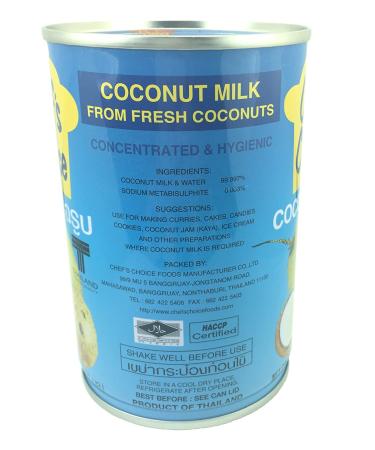Chef's Choice Coconut Milk 400ml - Pure and Creamy | 1 Pack - Buy Online on GoSupps.com