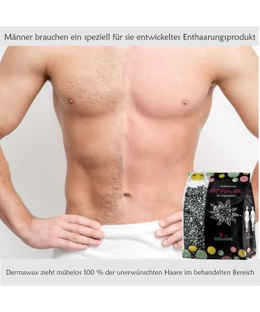 Dermawax Black Wax for Full Body Hair Removal - 500g | Brazilian Facial Bikini & More | Ideal for Men & Women - Buy Online on GoSupps.com