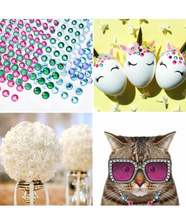 2478Pcs Rhinestone Self Adhesive Gem Stickers - DIY Decorative Crafts, Nails, Makeup - 4 Sizes, 15 Colors - Festival & Holiday Cards - Small Diamond Sticker Set - Buy Online on GoSupps.com