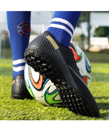 Vtasq Children s Soccer Shoes - Boys & Girls Low Professional Training Shoes for Outdoor Sports Football EU Size 34 Black - Buy Online on GoSupps.com