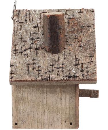 Wooden Bird Nesting Box House - Outdoor Garden Decorative Birdhouse 3.9x3.5x5.9inch - Buy Online on GoSupps.com