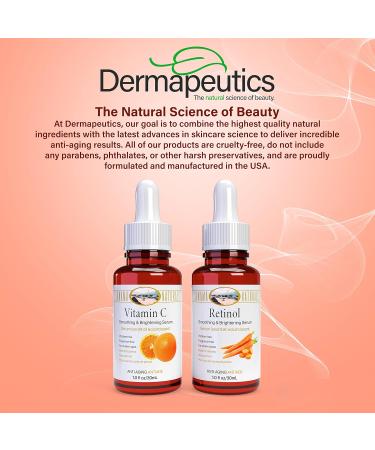 Vitamin C & Retinol Serum for Face - 1 oz Two-Pack | Day & Night Anti-Aging Kit | Smoothing Facial Serum for All Skin Types - Buy Online on GoSupps.com