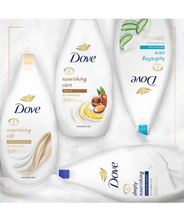 Dove Nourishing Silk Body Wash microbiome-gentle for softer smoother skin after one shower 450 ml floral 450 ml (Pack of 1) - Buy Online on GoSupps.com