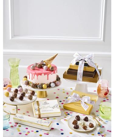 Godiva Assorted Chocolate Truffles Gold Gift Box with Happy Birthday Ribbon - 14.6 Oz - Buy Online on GoSupps.com