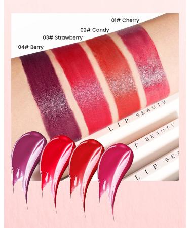 Moisturizing Lip Tint Stain | Velvet Water Lip Tint Liquid Lipstick | High Pigment Non-Sticky Gloss - Multi-use Lip & Cheek Tint 01# - All-Day Beauty - Buy Online on GoSupps.com