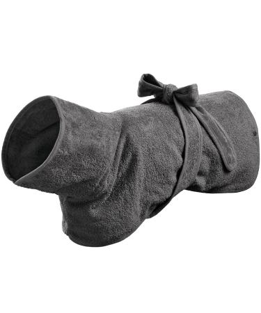 HUNTER dog bathrobe Riga size:50 color:grey 50 grey