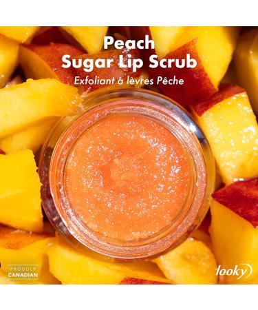Looky Sugar Lip Scrub 15ml (0.5 fl. oz) Natural Lip Exfoliator for Soft Smooth Lips Infused with Jojoba Oil Vitamin E Shea Butter Avocado Oil Hydrating Plumping Vegan Cruelty-Free Paraben-Free Perfect for Lipstick Prep (Pack of 1 #3 Peach) #3 Peach 15 ml  - Buy Online on GoSupps.com