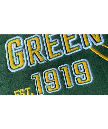 RZUO Men's City Classic Football Embroidered Pullover Hoodie - X-Large Green | Soft Fabric - Buy Online on GoSupps.com