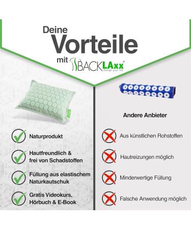 Backlaxx Acupressure Pillow - Neck & Back Relief for Tension Headaches & Migraines - White Glacier Color - Buy Online on GoSupps.com