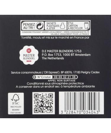 L'OR ESPRESSO Supremo 10 capsules compatible with Nespresso coffee machines - Pack of 4 (40 capsules) - Buy Online on GoSupps.com