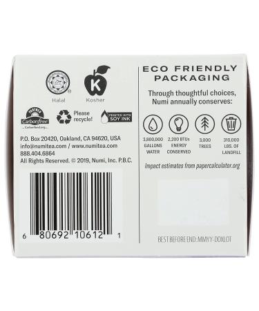 Numi Tea Organic Herbal Sweet Slumber - Caffeine-Free 16 Tea Bags (1.24 oz) - Buy Online on GoSupps.com